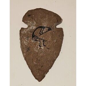 Indian Arrowhead with Kokopelli on front Navajo or Hopi Nice Rare See!